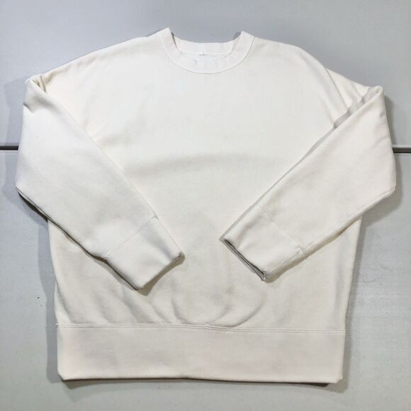 Citizens Of Humanity USA Women’s Sam Sweatshirt In Canvas Fleece Oversized Small - Picture 1 of 9